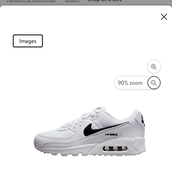 Women's White Sneakers Nikes size 8 1/2 - Picture 3 of 10